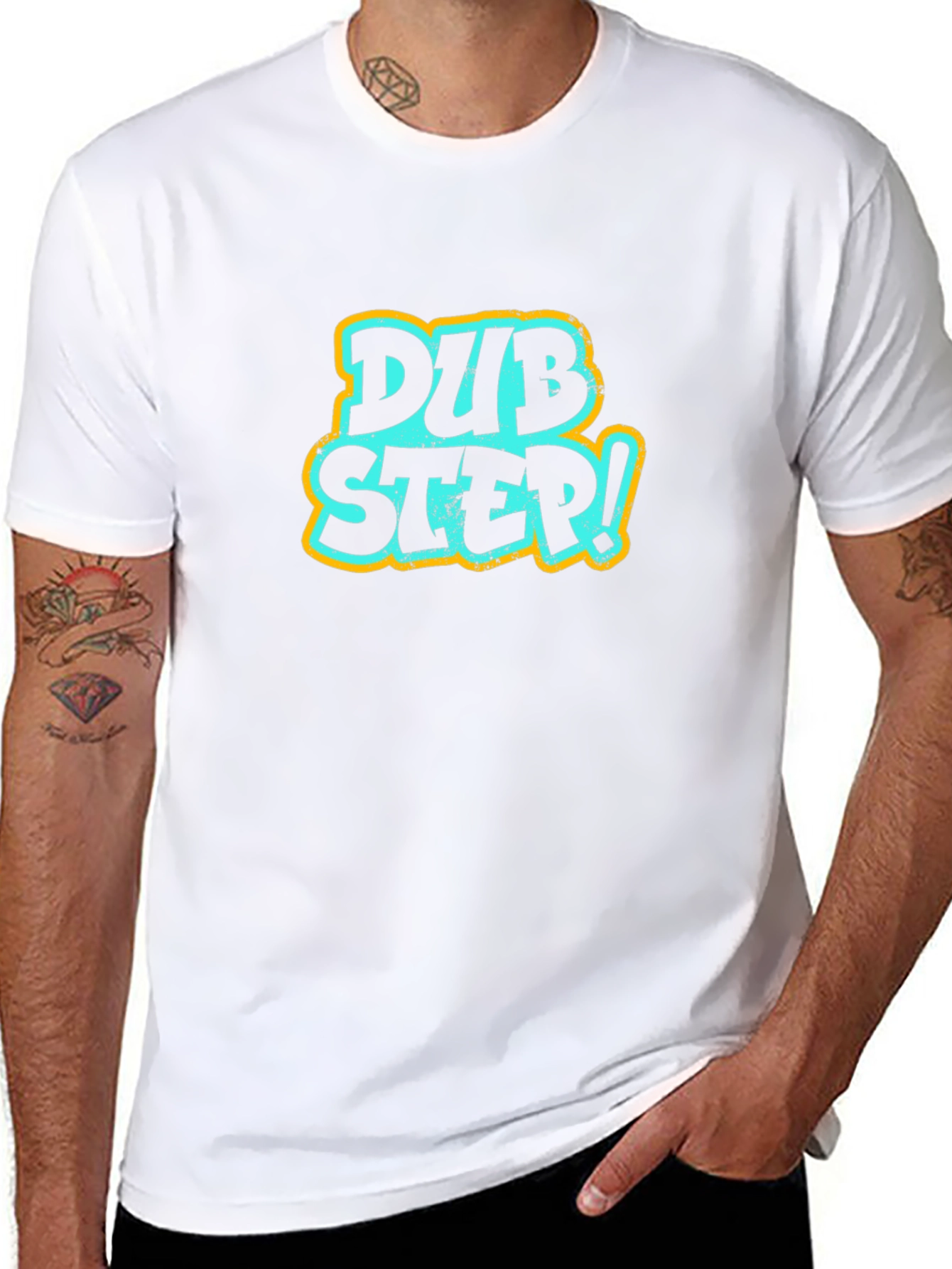 Camiseta Negra con Diseño Dubstep