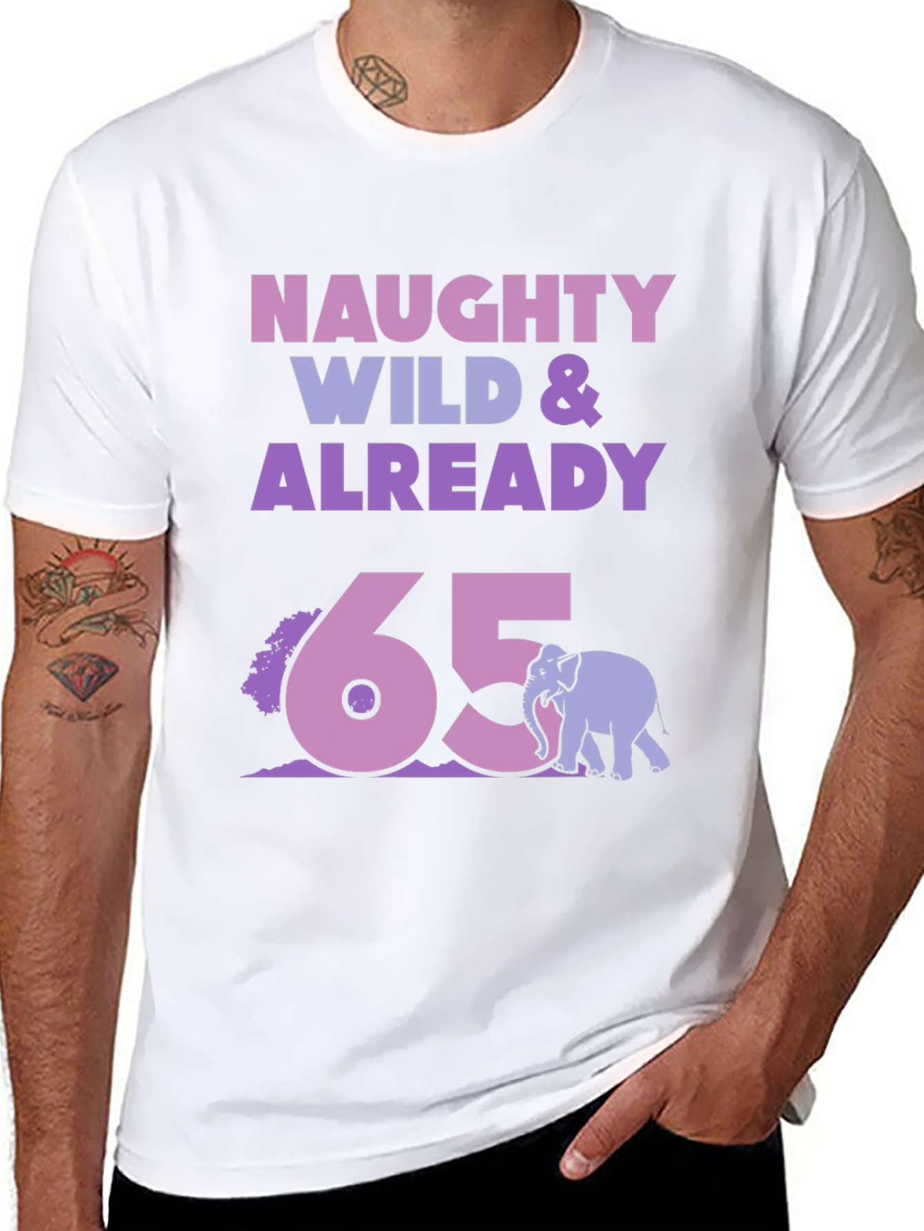 Camiseta Divertida Naughty Wild & Already 65