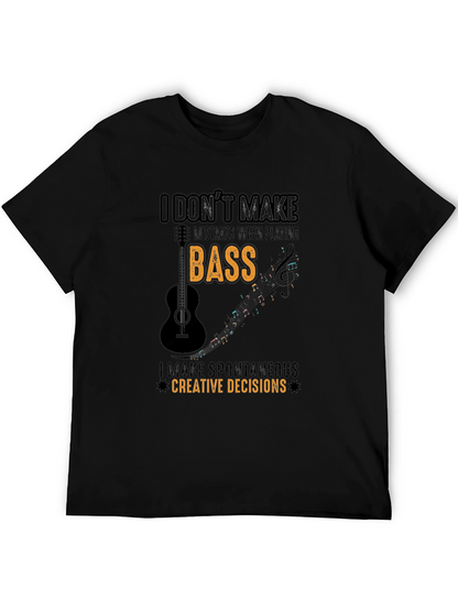 Camiseta Negra: Bajo Decisiones Creativas