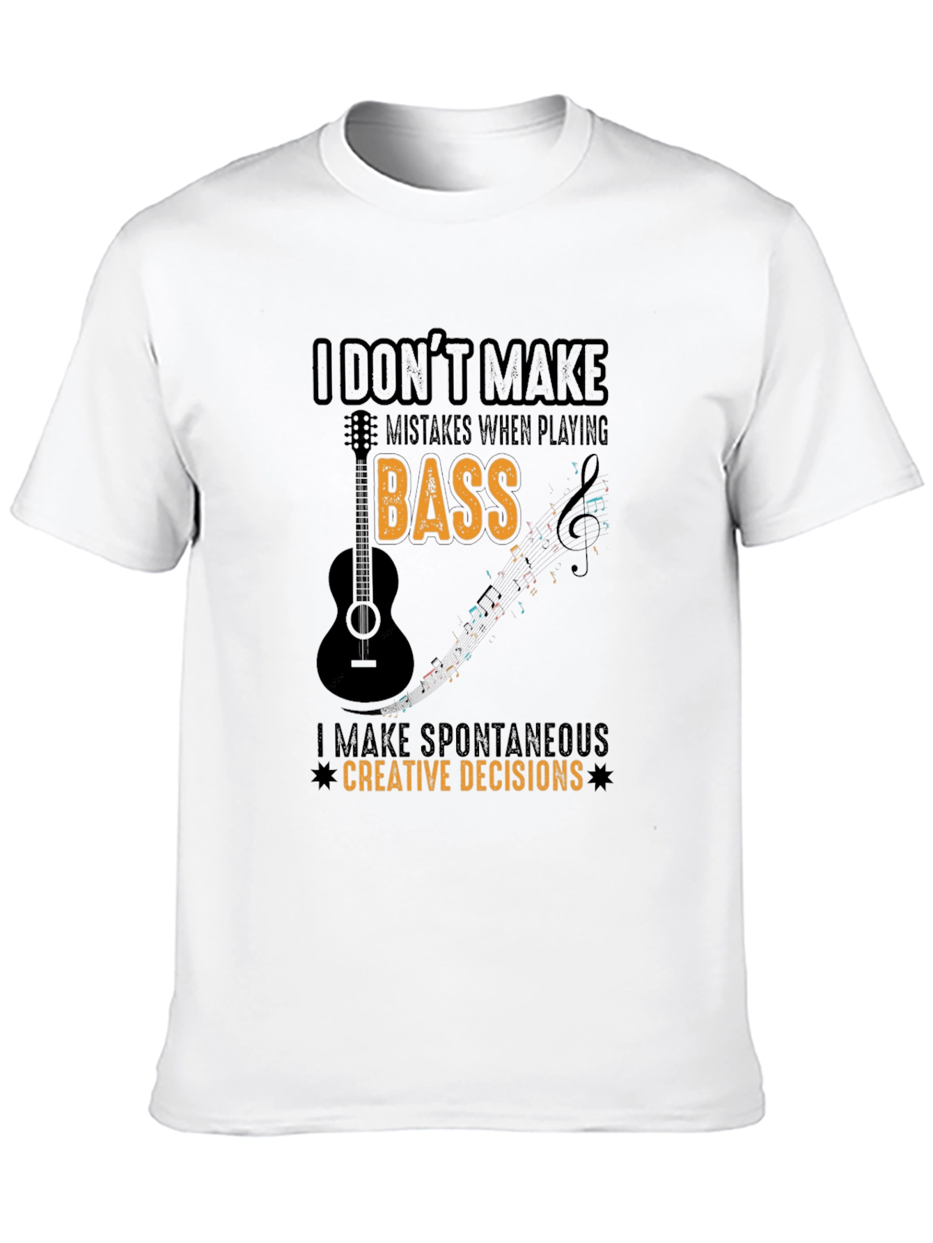 Camiseta Negra: Bajo Decisiones Creativas