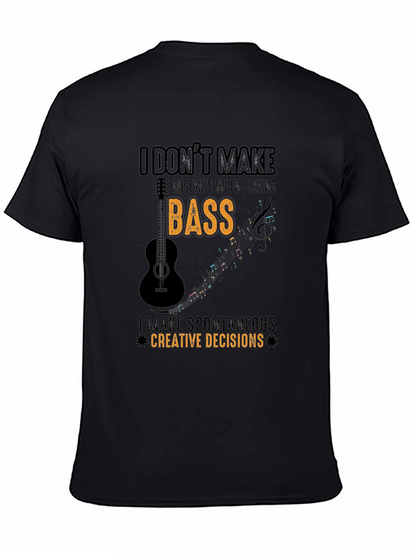 Camiseta Negra: Bajo Decisiones Creativas