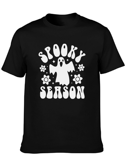 Camiseta Negra Spooky Season Halloween