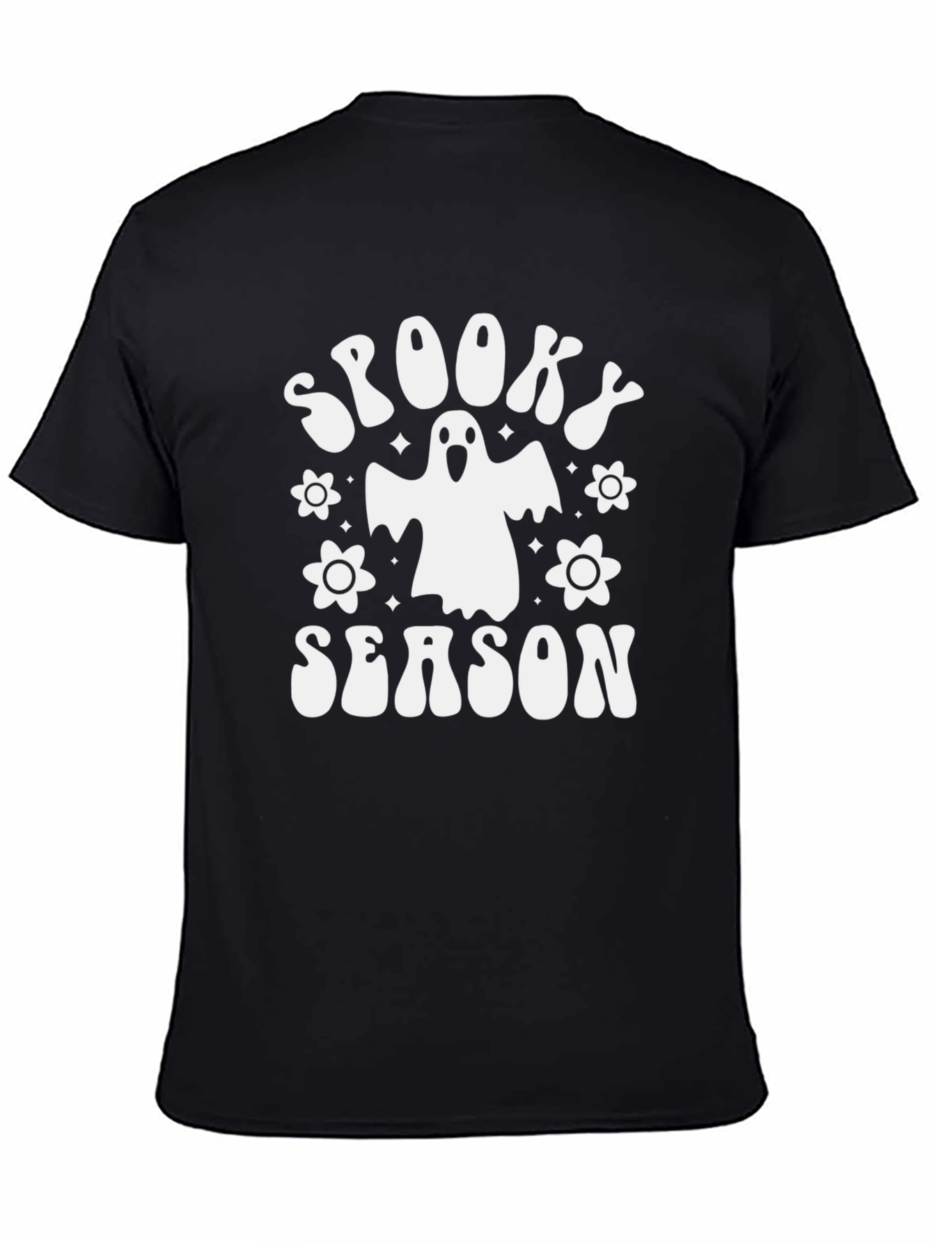 Camiseta Negra Spooky Season Halloween