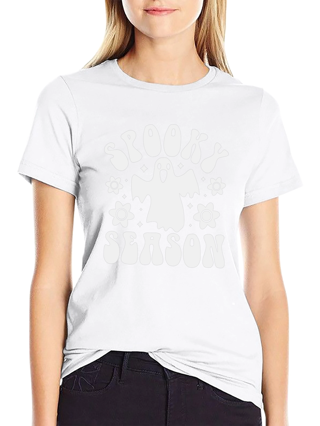 Camiseta Negra Spooky Season Halloween
