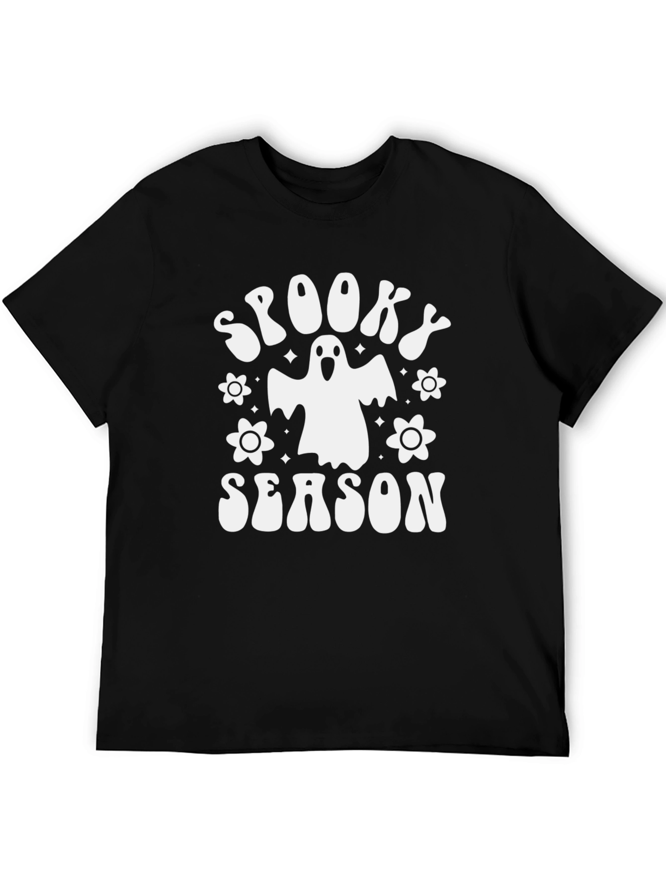 Camiseta Negra Spooky Season Halloween