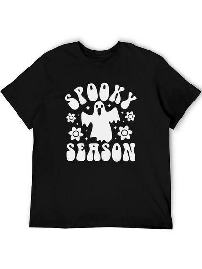 Camiseta Negra Spooky Season Halloween