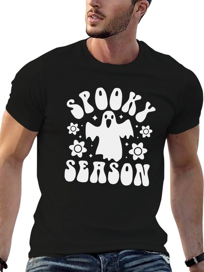 Camiseta Negra Spooky Season Halloween