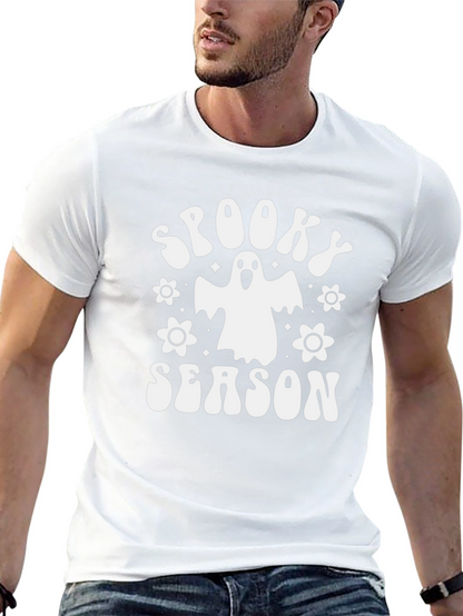 Camiseta Negra Spooky Season Halloween