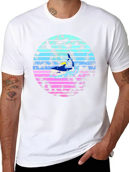 Camiseta Tiburón Retro Surfista