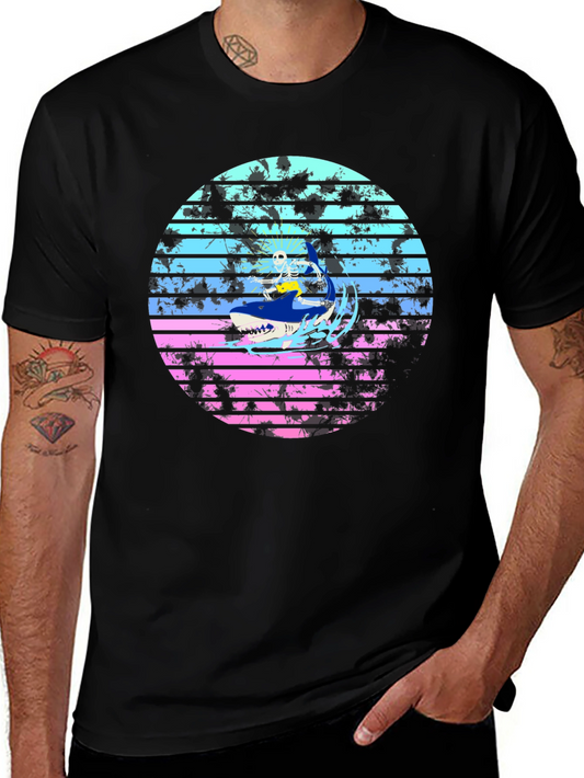 Camiseta Tiburón Retro Surfista