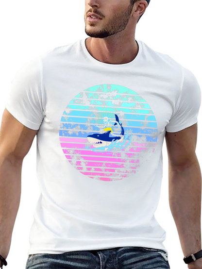 Camiseta Tiburón Retro Surfista