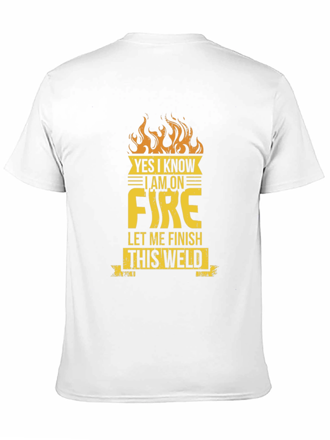 Camiseta Negra On Fire para Soldador