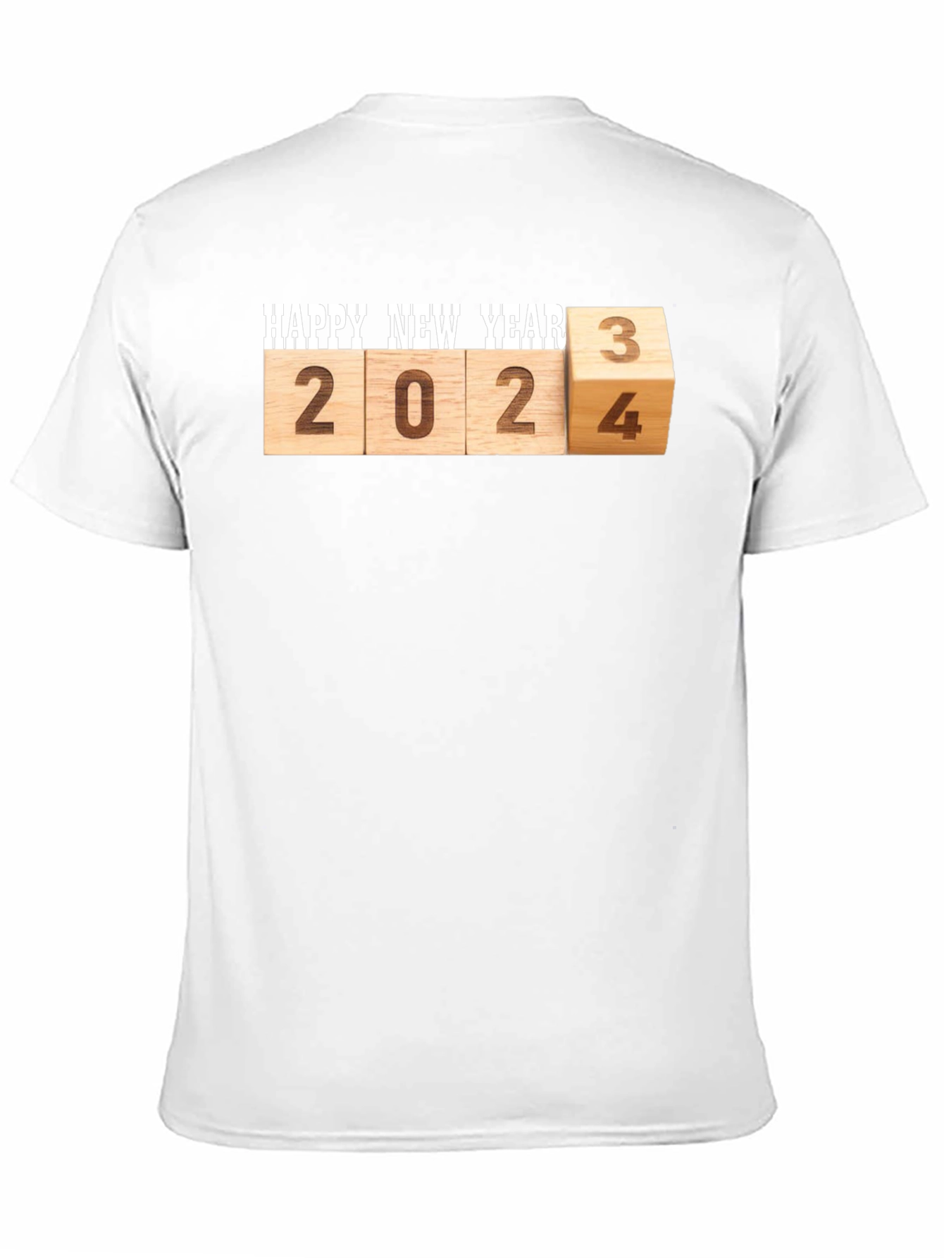 Camiseta Hombre Feliz Año Nuevo 2024/2023