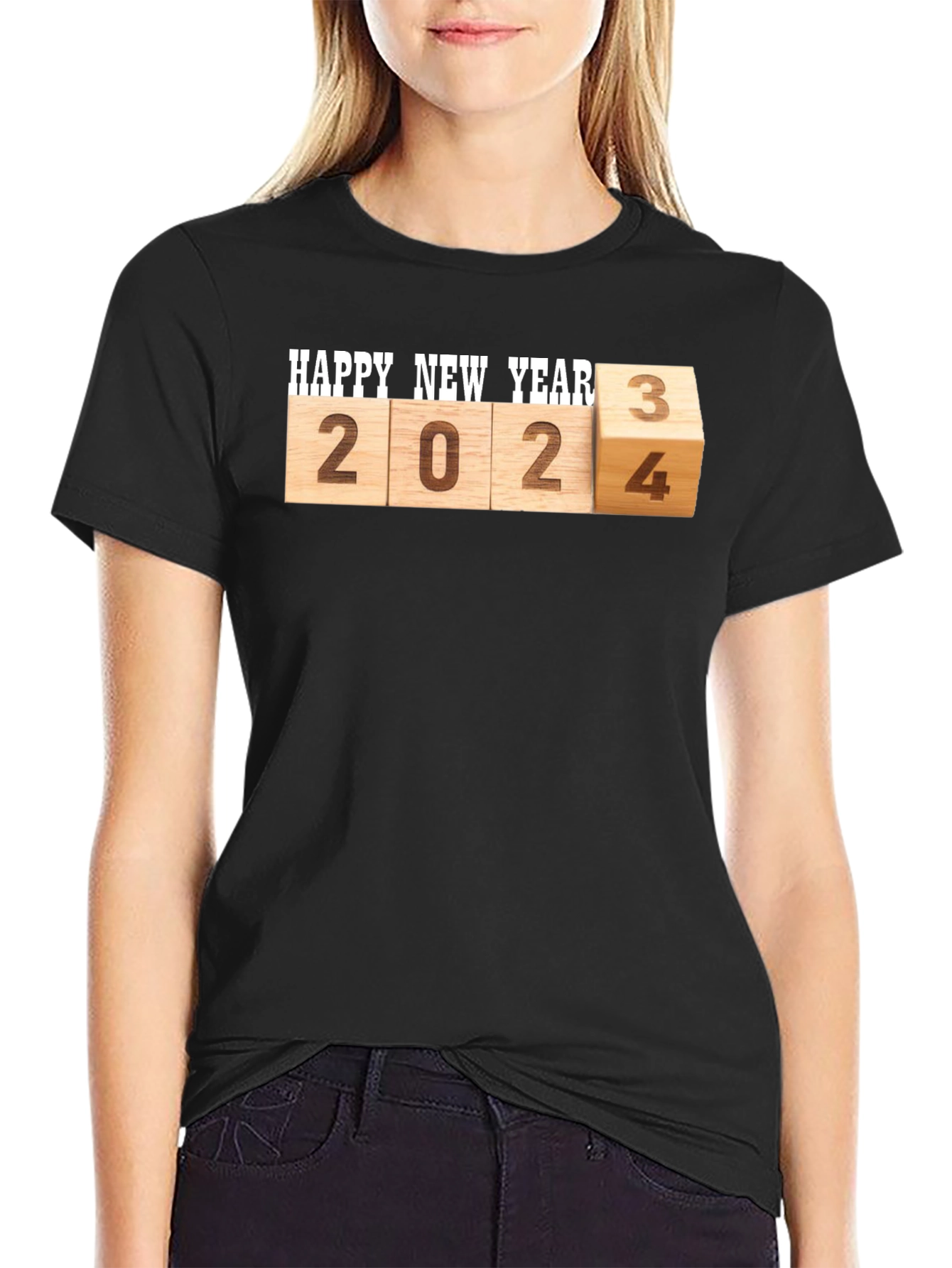 Camiseta Hombre Feliz Año Nuevo 2024/2023