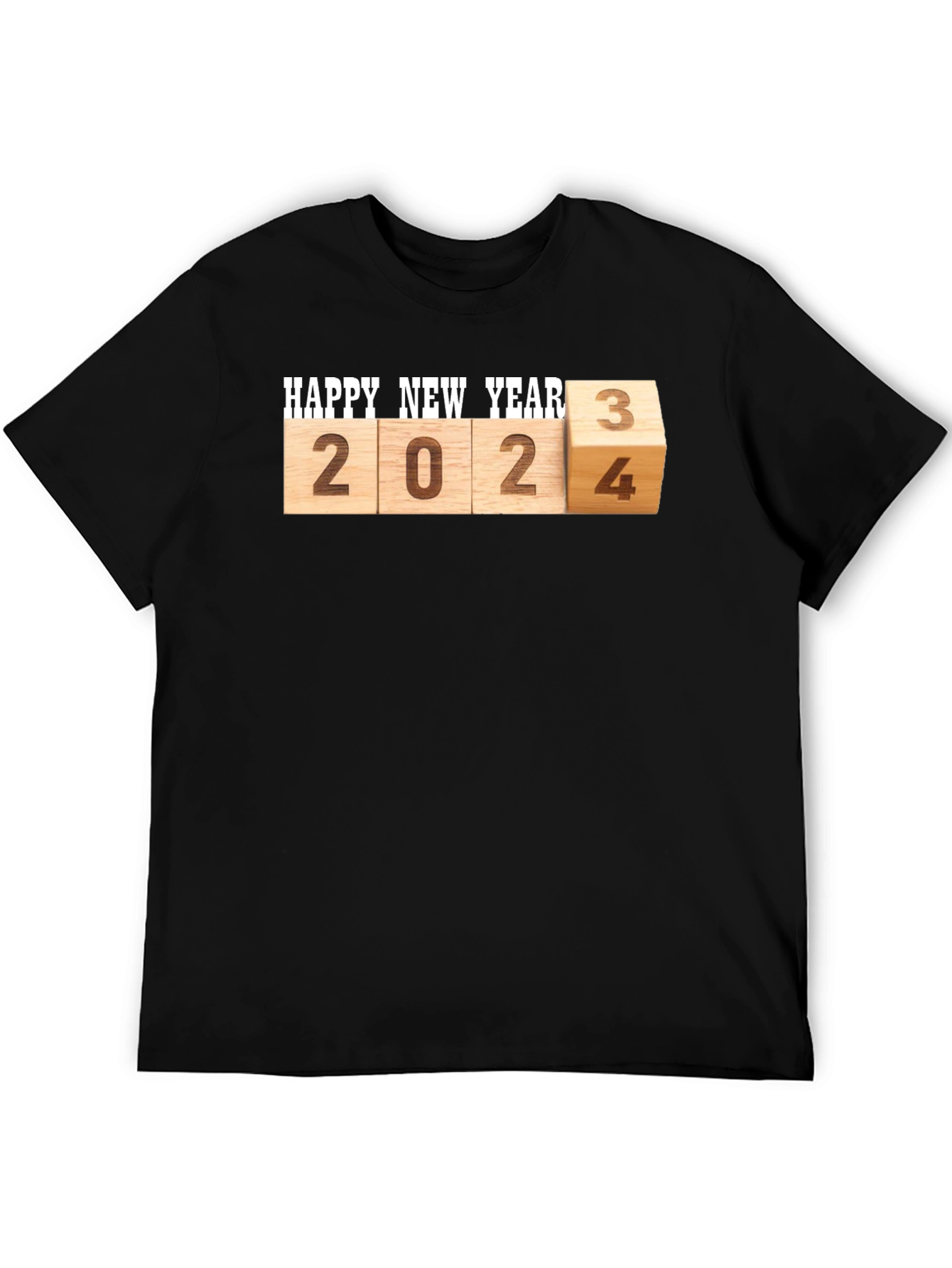 Camiseta Hombre Feliz Año Nuevo 2024/2023