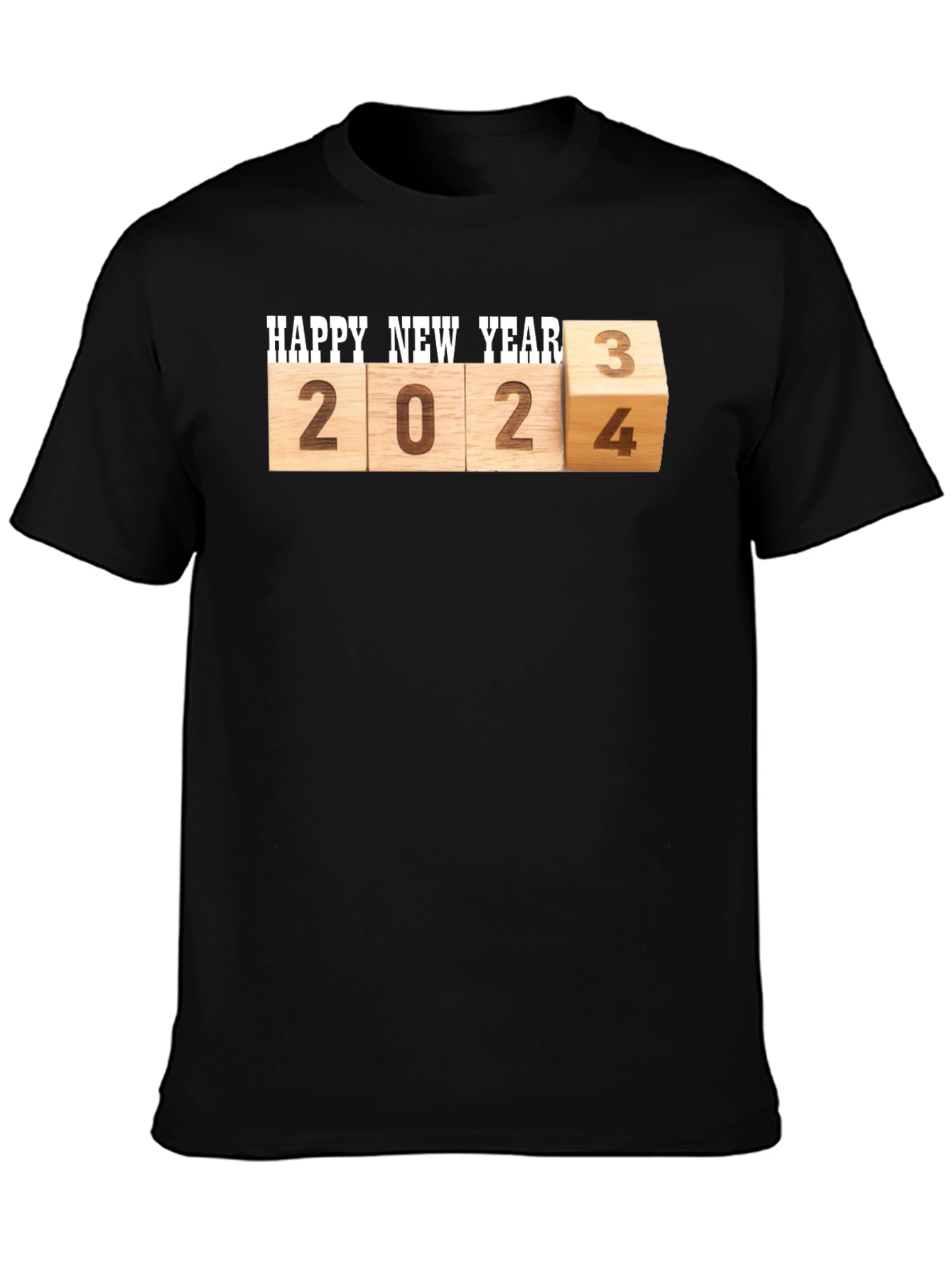 Camiseta Hombre Feliz Año Nuevo 2024/2023
