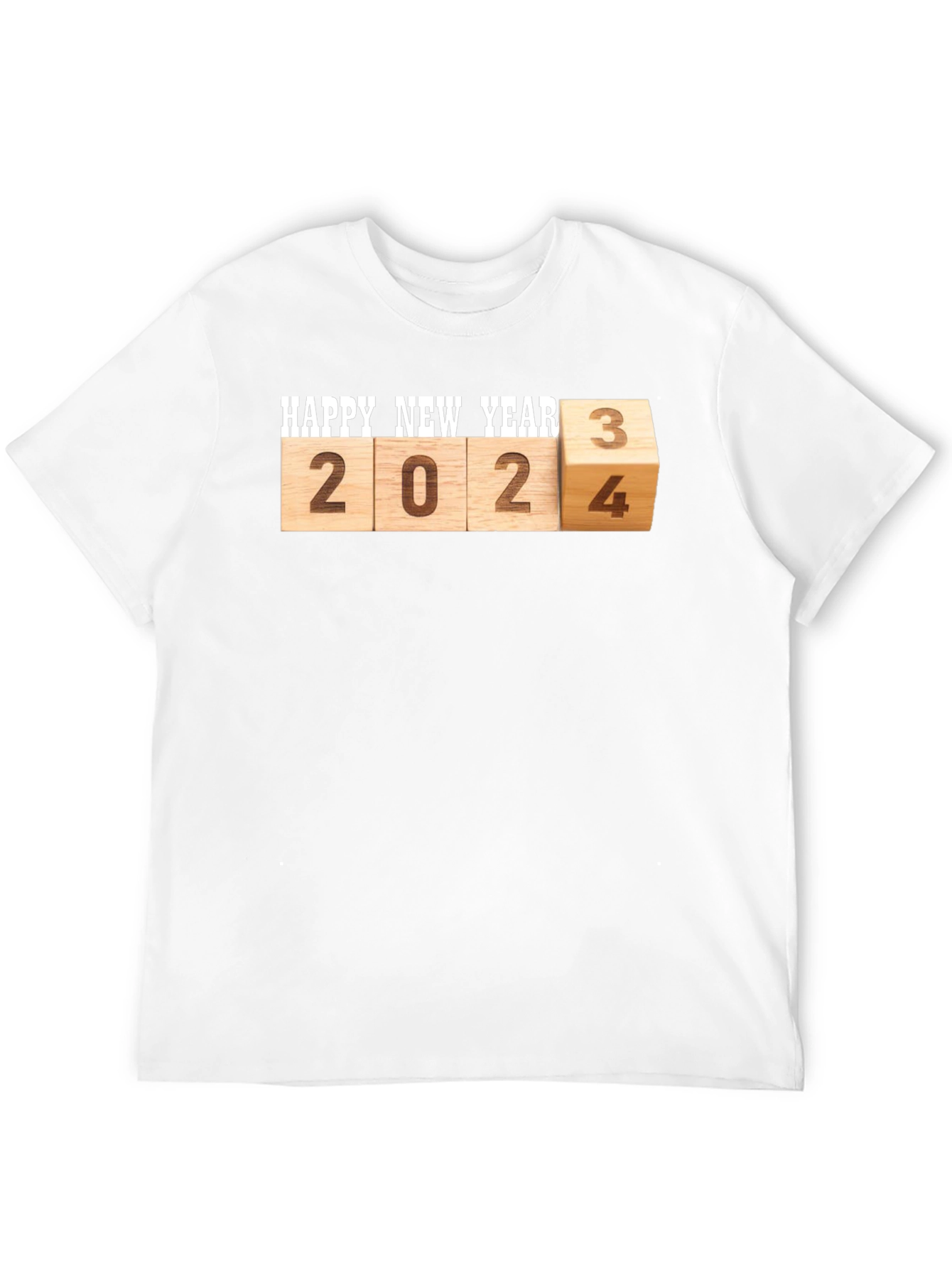 Camiseta Hombre Feliz Año Nuevo 2024/2023