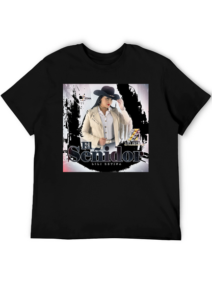 Camiseta Negra Unisex Lili Zetina El Senidor