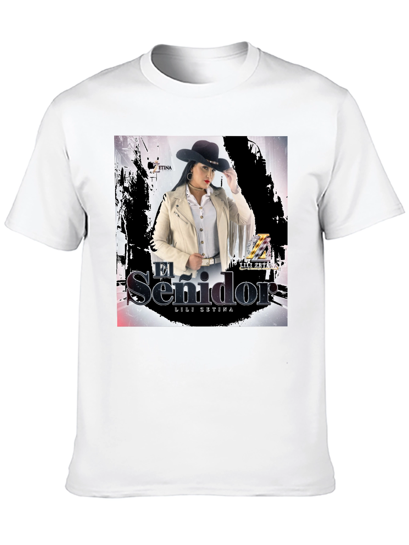 Camiseta Negra Unisex Lili Zetina El Senidor