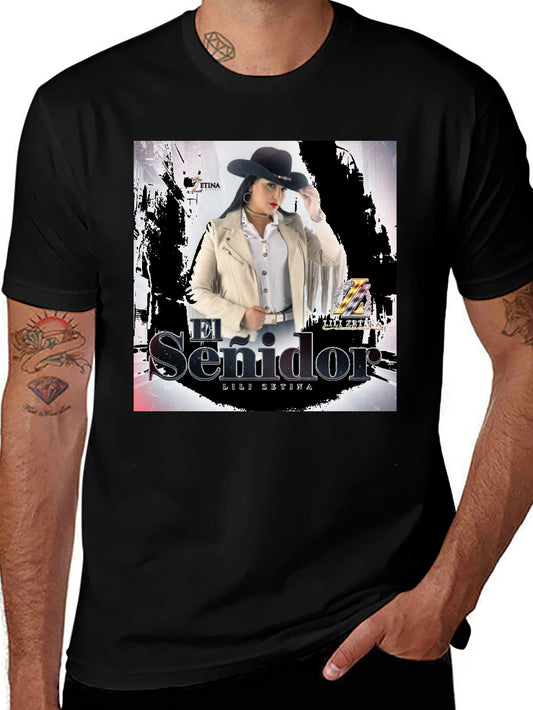 Camiseta Negra Unisex Lili Zetina El Senidor
