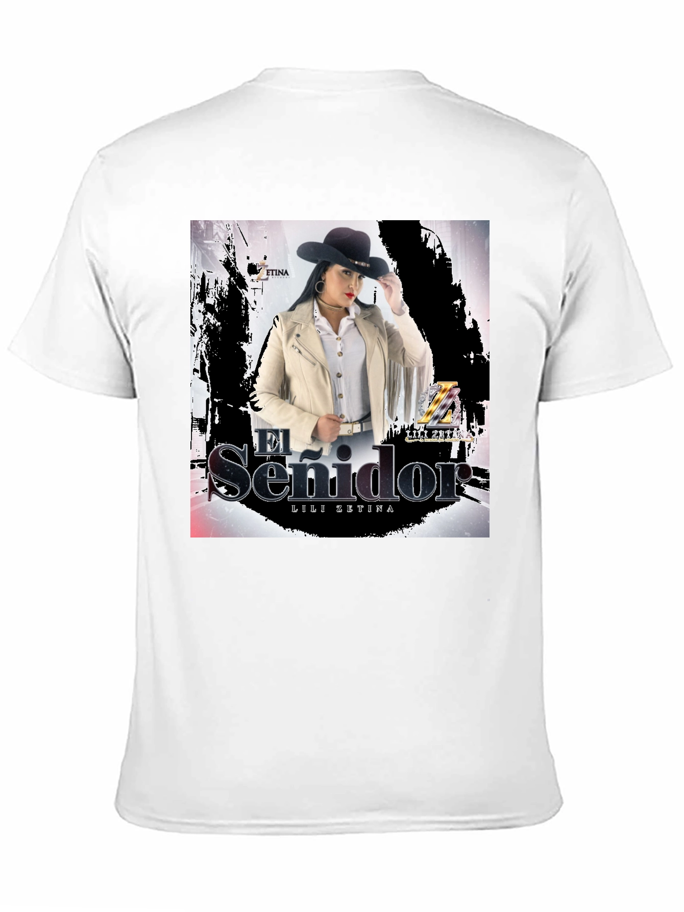 Camiseta Negra Unisex Lili Zetina El Senidor