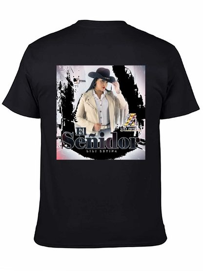 Camiseta Negra Unisex Lili Zetina El Senidor