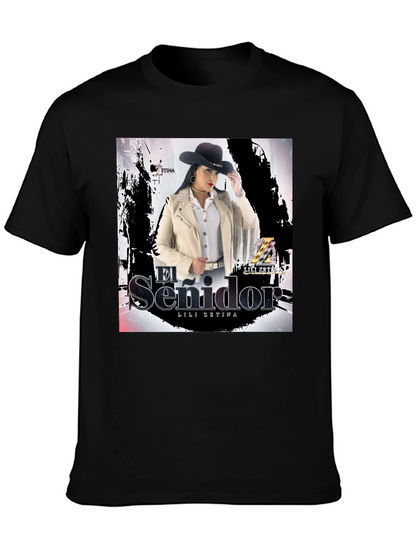 Camiseta Negra Unisex Lili Zetina El Senidor