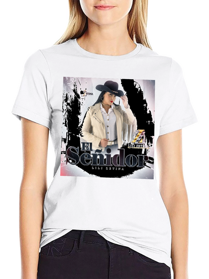 Camiseta Negra Unisex Lili Zetina El Senidor