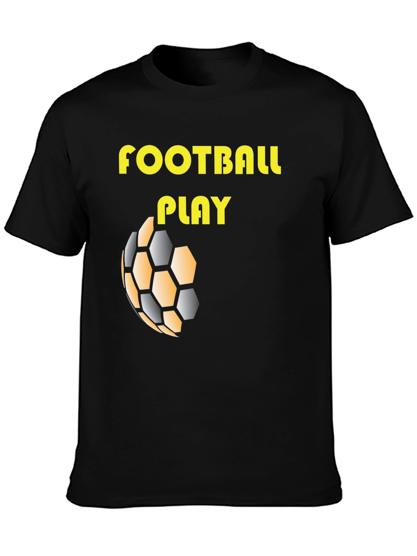 Camiseta Negra Fútbol Play
