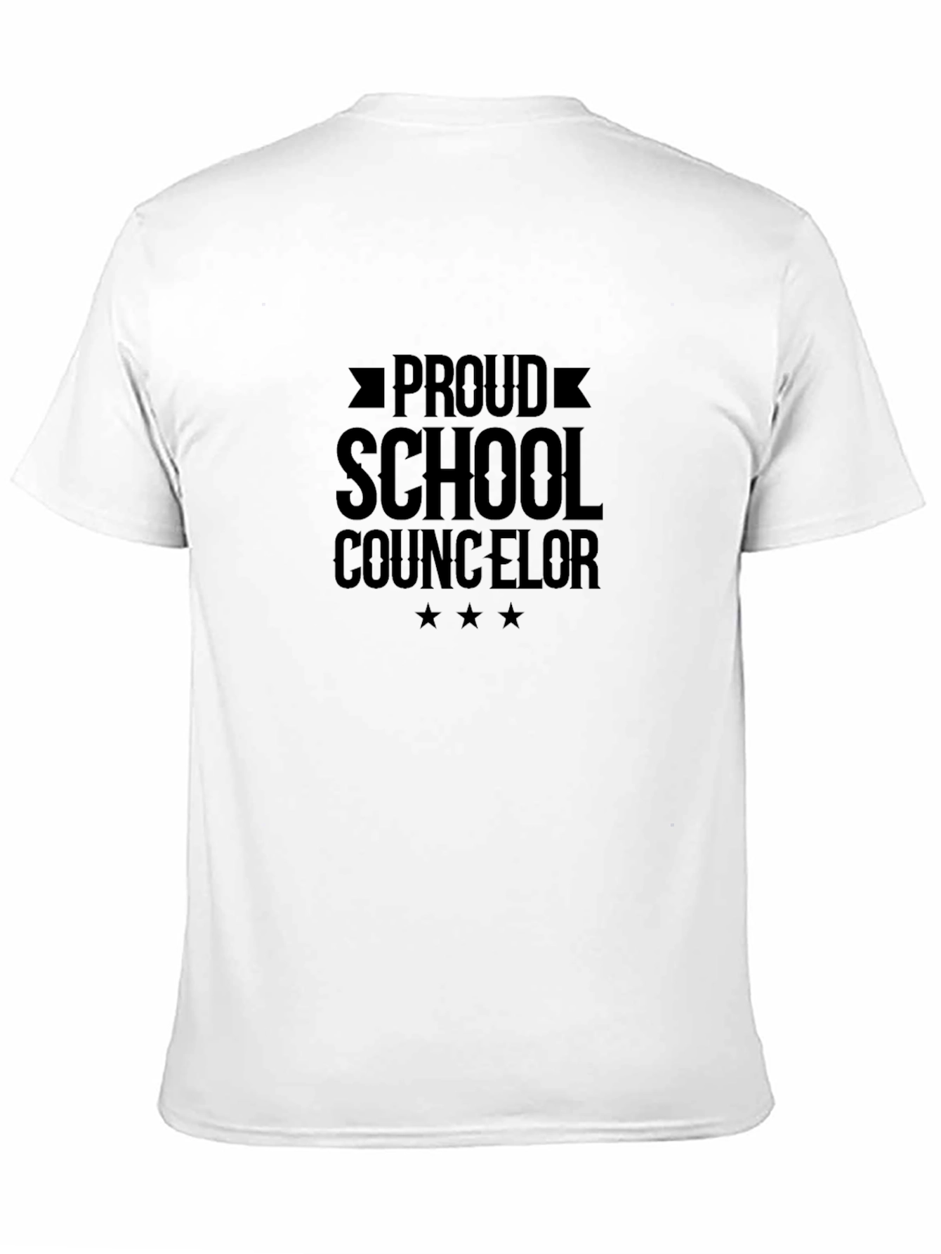 Camiseta Negra Orgullo Consejero Escolar