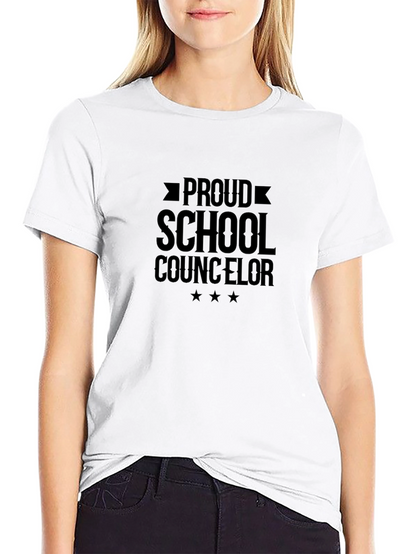 Camiseta Negra Orgullo Consejero Escolar