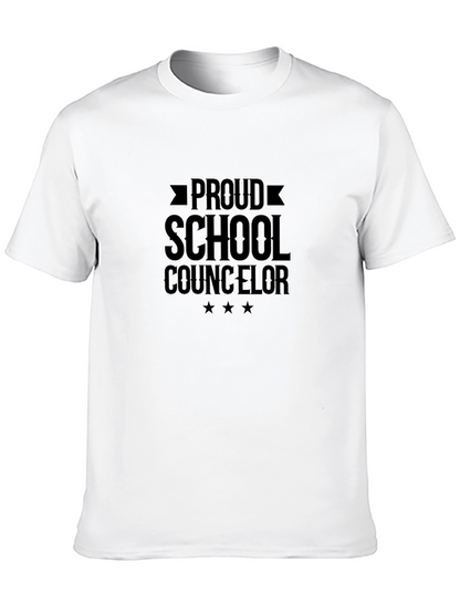 Camiseta Negra Orgullo Consejero Escolar