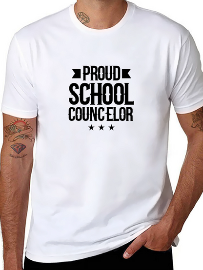 Camiseta Negra Orgullo Consejero Escolar