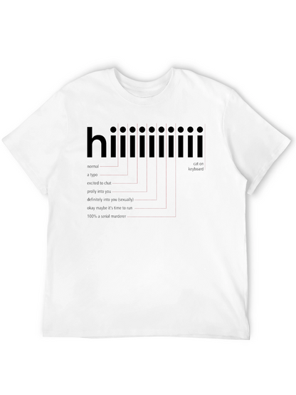 Camiseta Negra con Humor: Saludo Hiiiiiii