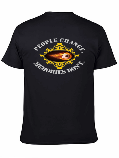 Camiseta Negra Deportiva Fútbol Recuerdos