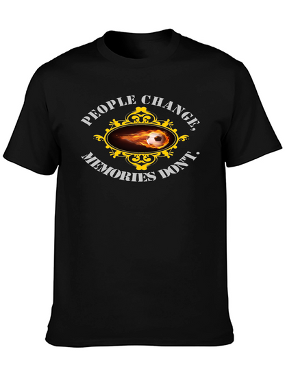 Camiseta Negra Deportiva Fútbol Recuerdos