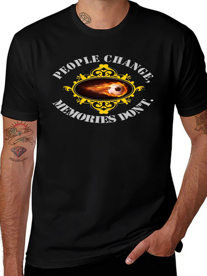 Camiseta Negra Deportiva Fútbol Recuerdos
