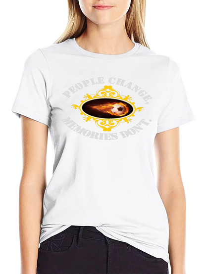 Camiseta Negra Deportiva Fútbol Recuerdos
