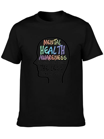 Camiseta Negra: Salud Mental y Conciencia
