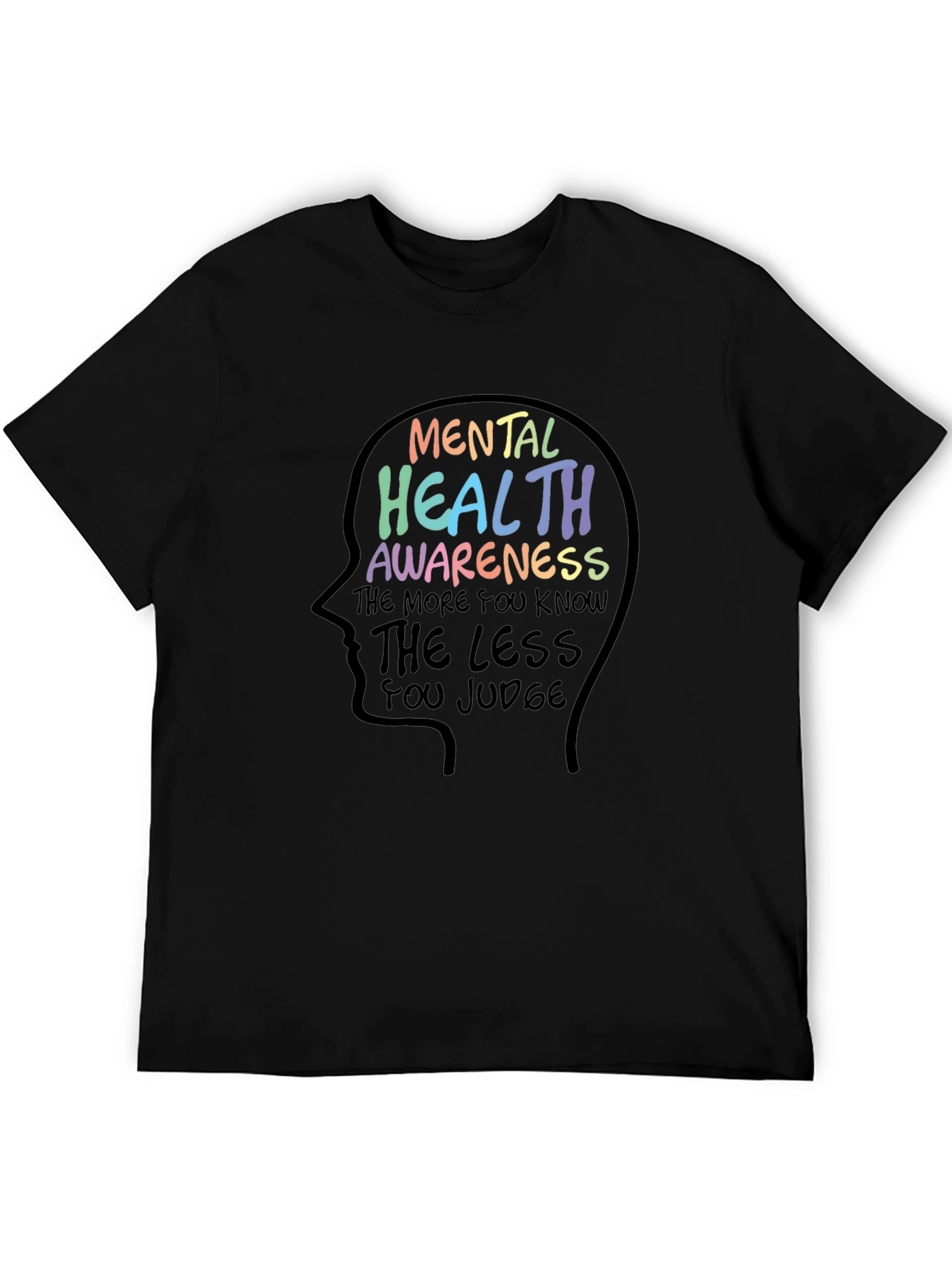 Camiseta Negra: Salud Mental y Conciencia