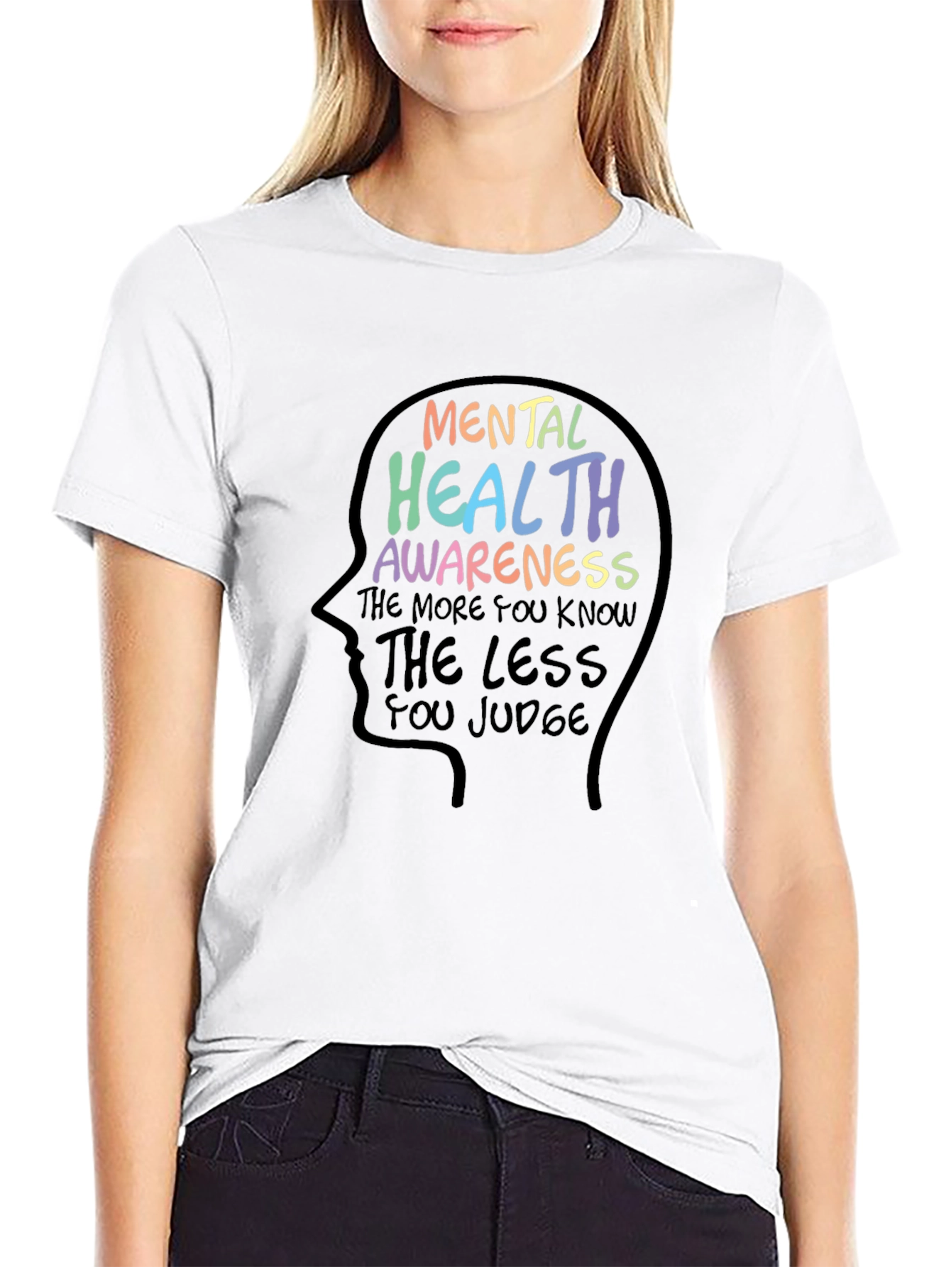 Camiseta Negra: Salud Mental y Conciencia