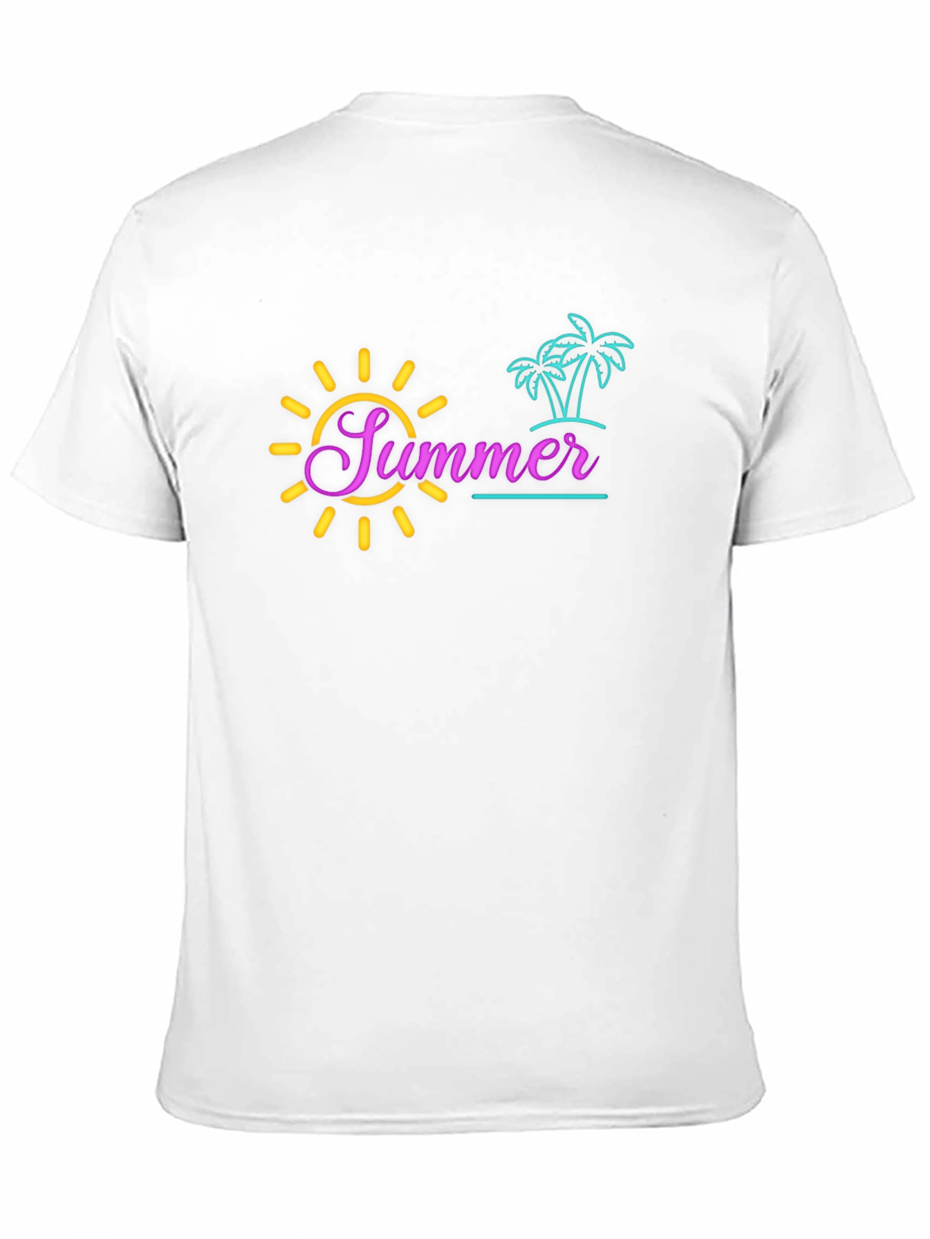 Camiseta Negra Estampada Verano