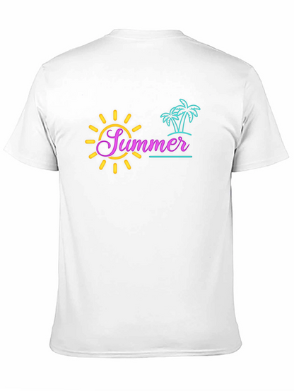 Camiseta Negra Estampada Verano