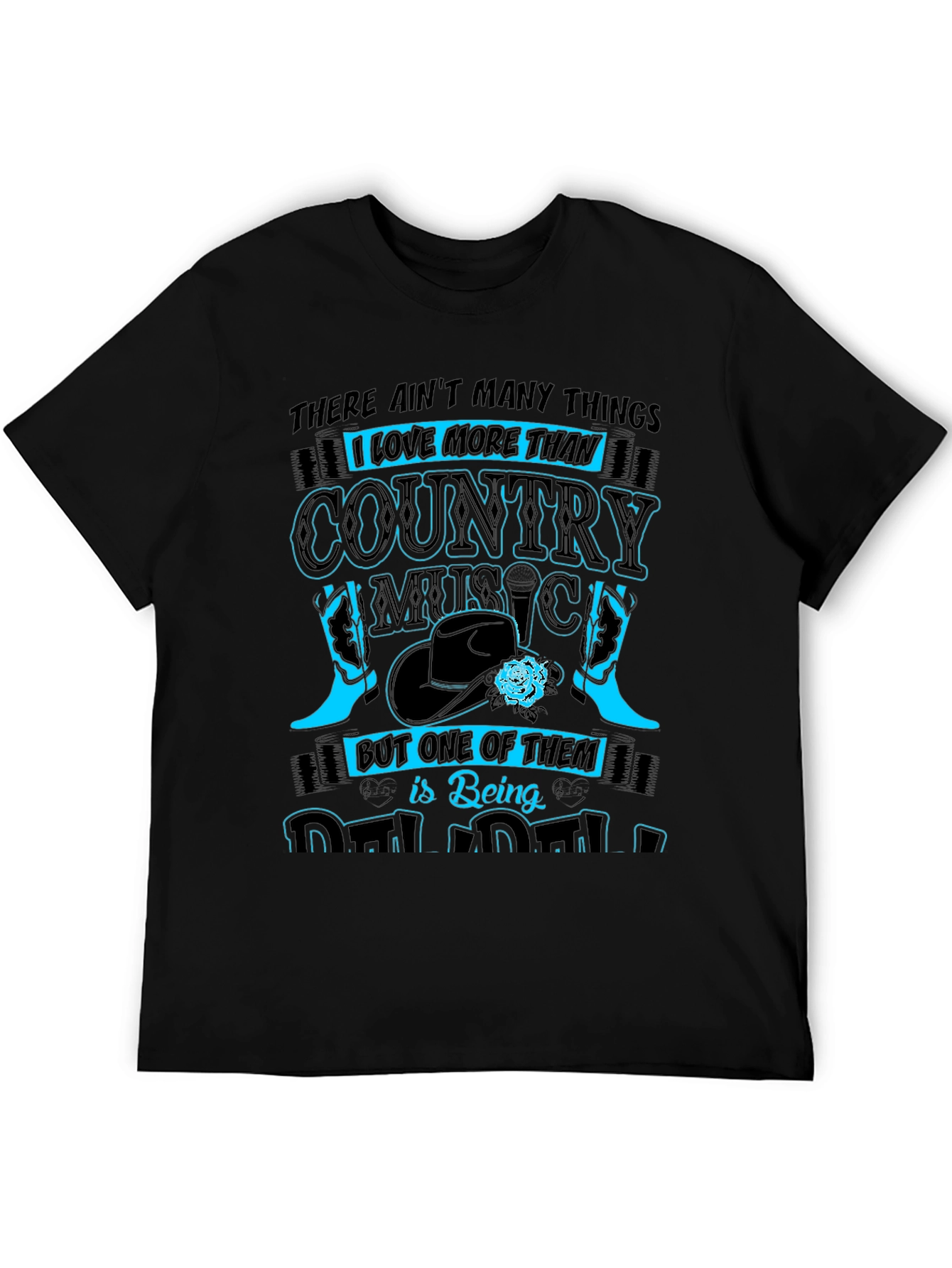 Camiseta Negra Country Music