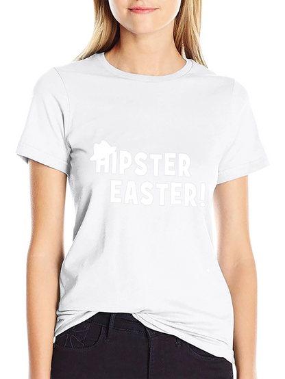 Camiseta Negra Hipster Easter!