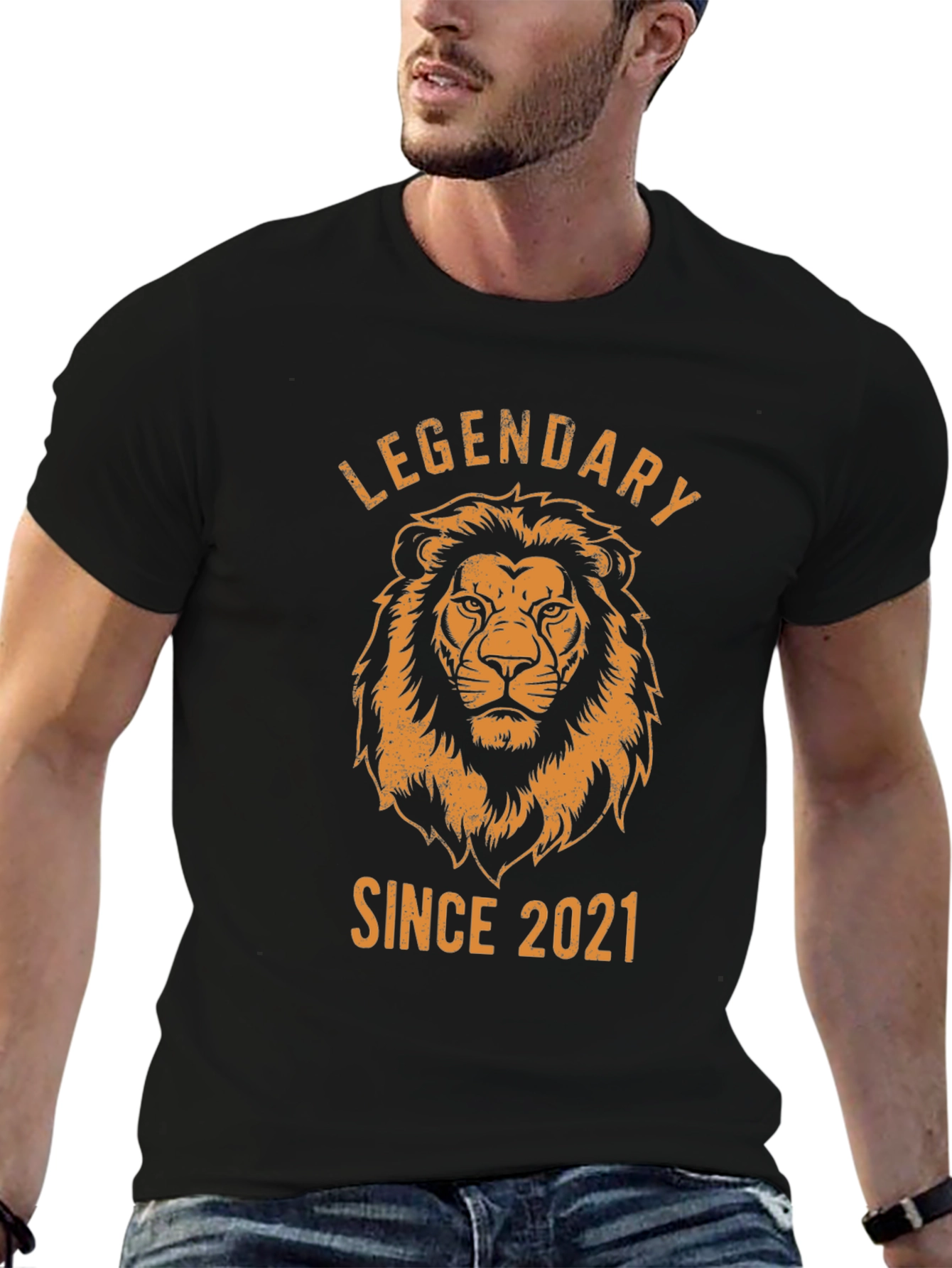 Camiseta Negra Legendaria León Desde 2021
