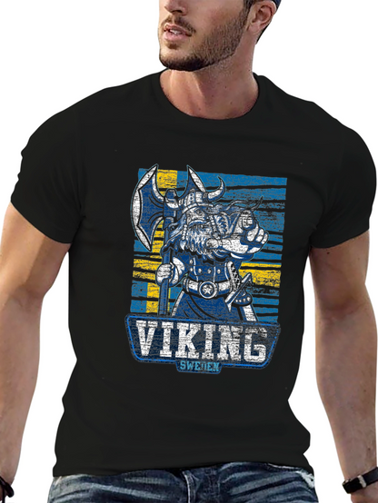 Camiseta Vikingo Suecia Diseño Único