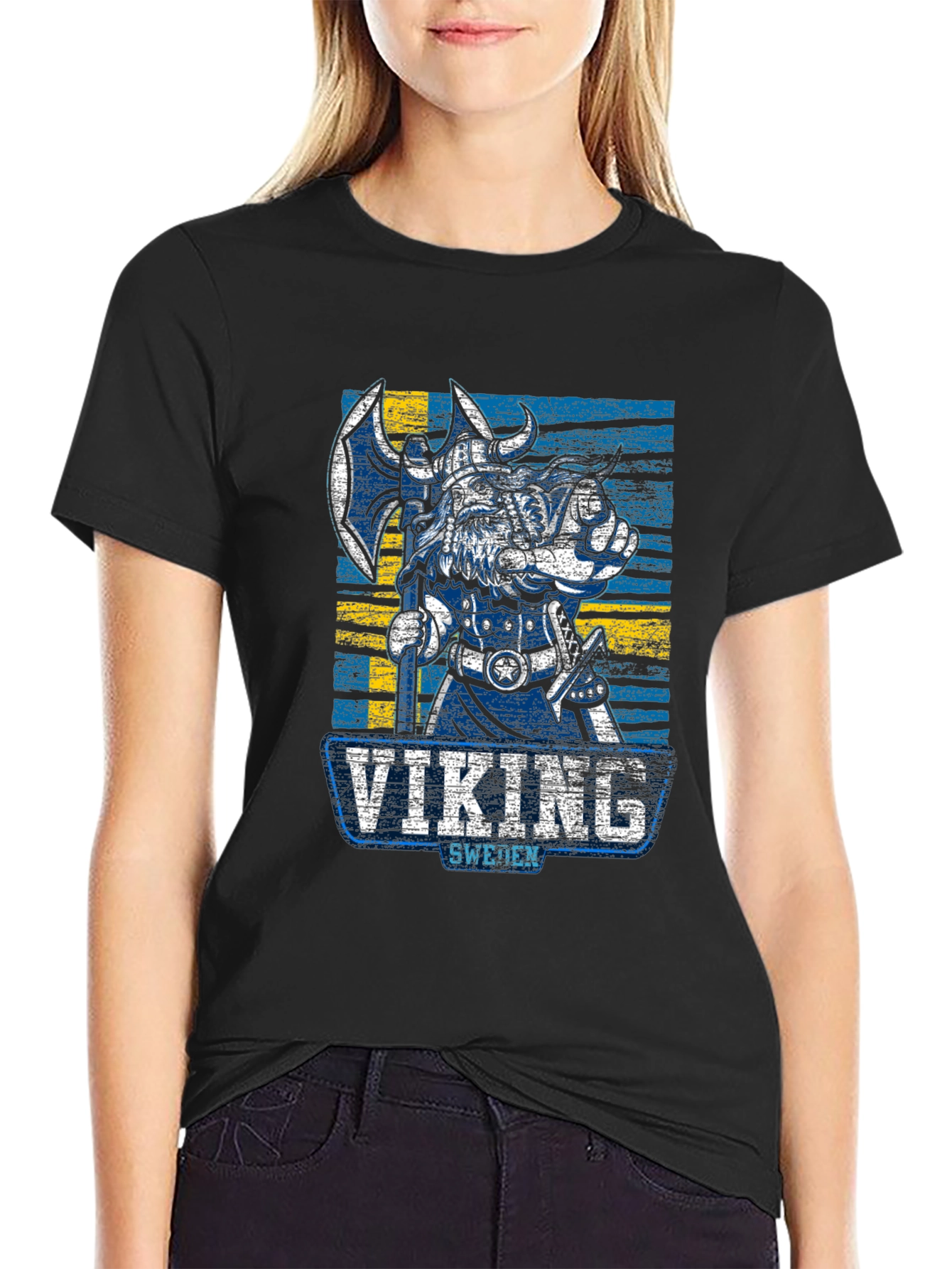 Camiseta Vikingo Suecia Diseño Único