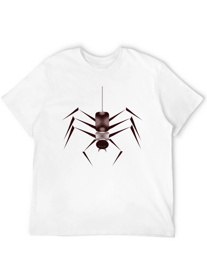 Camiseta Negra con Diseño de Araña Abstracta