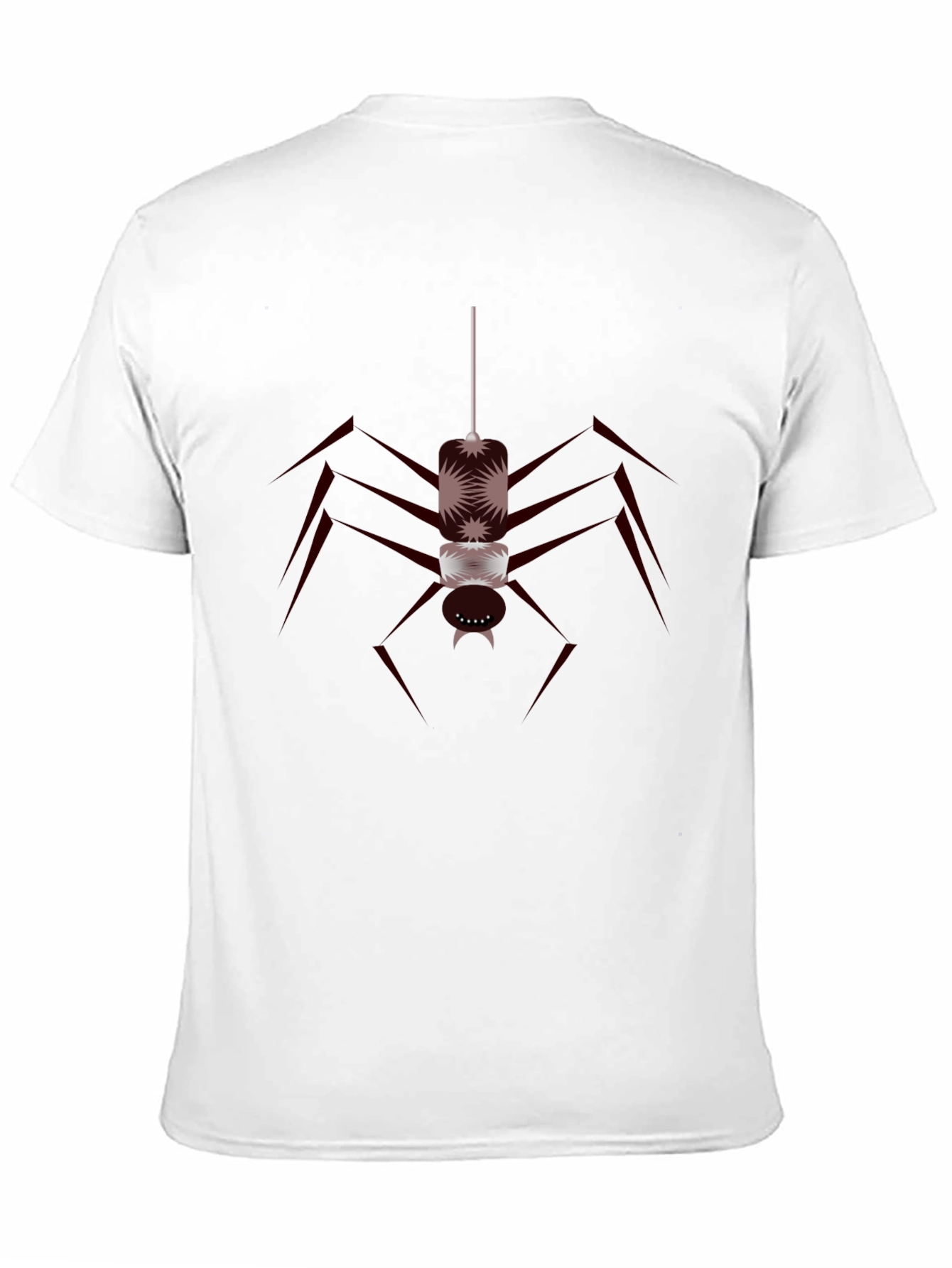 Camiseta Negra con Diseño de Araña Abstracta